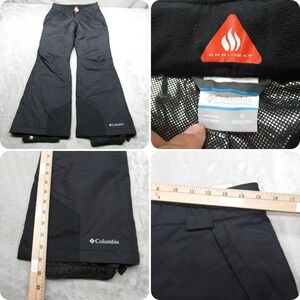 Columbia Snow Pants Women Small Black Arctic Trip Omni Heat Waterproof Ski 30x31